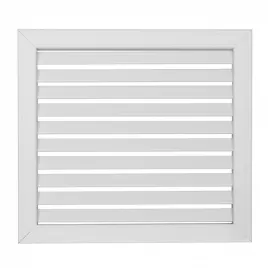 Plastová mřížka s pevnou horizontální žaluzií 303 x 602 mm, bílá DALAP GPH 300x216