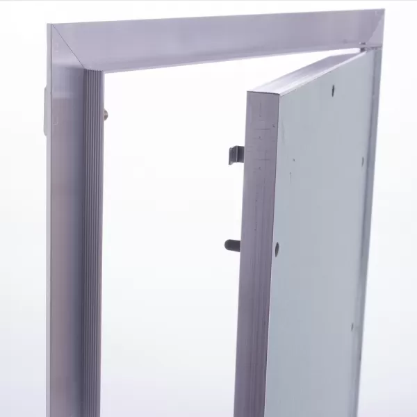 Revizní hliníková dvířka do sádrokartonu, zelená deska, 200 x 200 mm DALAP RDB 200x200