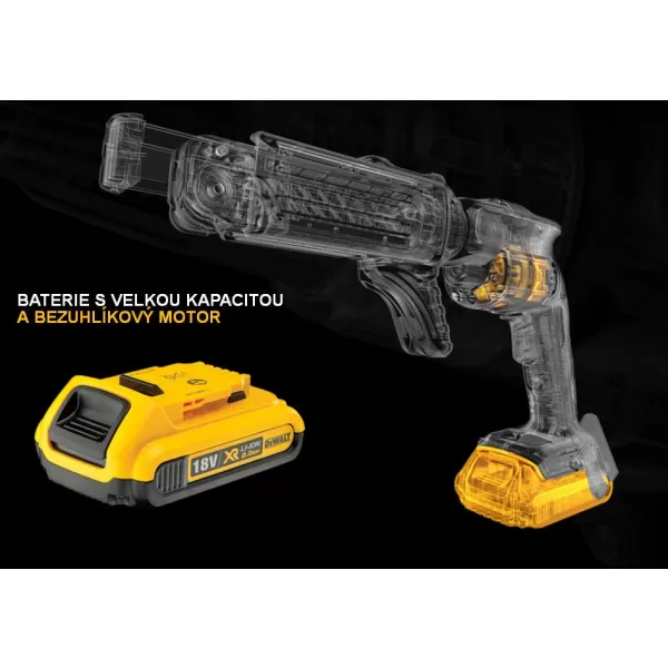 Aku bezuhlíkový šroubovák na sádrokarton 18 V Li-Ion bez baterie DeWALT DCF620N
