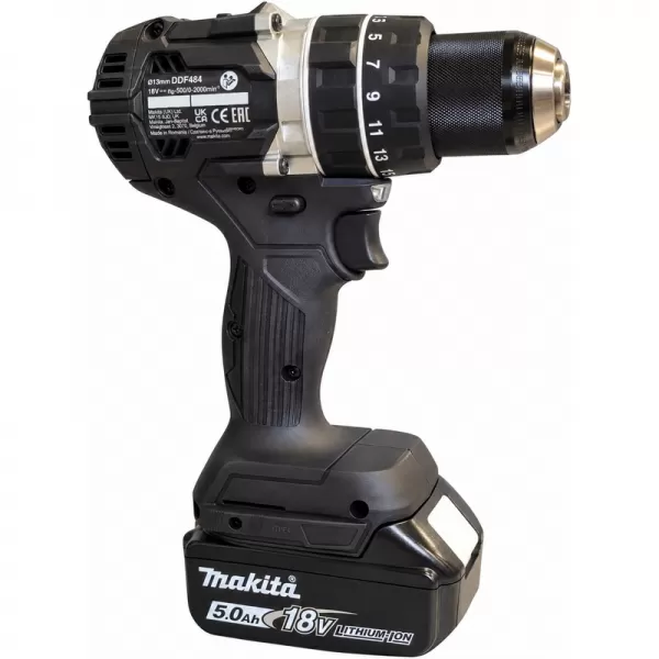Aku bezuhlíkový skrutkovač Li-ion LXT 18V/2x5,0 Ah, kufor Makita DDF484RTEB