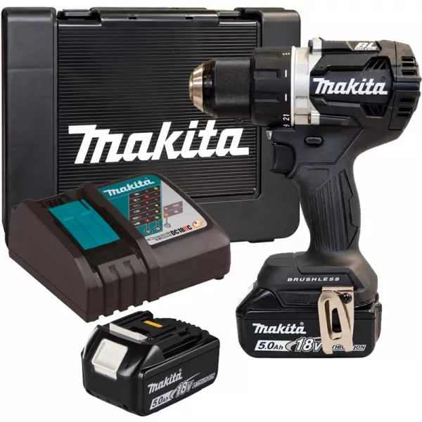 Aku bezuhlíkový skrutkovač Li-ion LXT 18V/2x5,0 Ah, kufor Makita DDF484RTEB