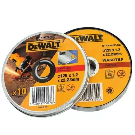Kotúče pre uhlové brúsky 125mm DeWALT DT42340TZ 10 ks