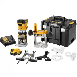 Aku kombinovaná frézka 18V 2x5,0Ah DeWALT DCW604P2