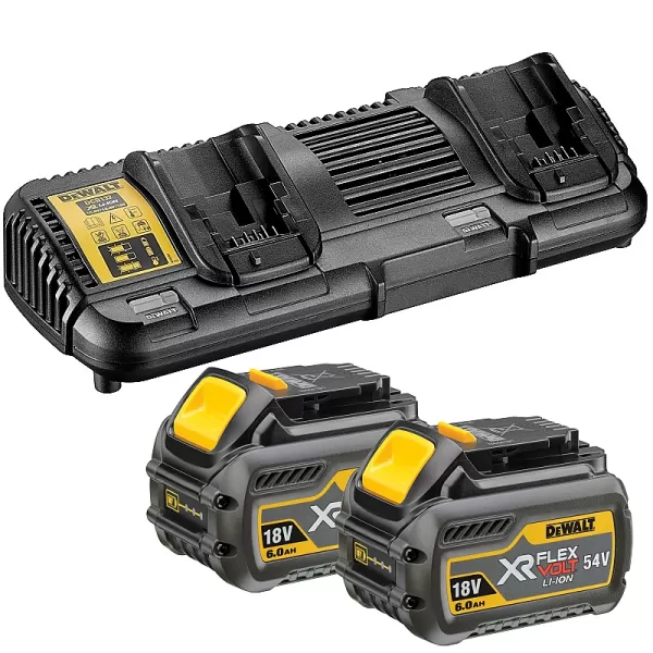 Dvojitá nabíječka + 54V 2x6,0Ah FLEXVOLT DeWALT DCB132T2