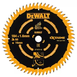 Pilový kotouč 184x16mm 60z ABT +7° DeWALT DT1670
