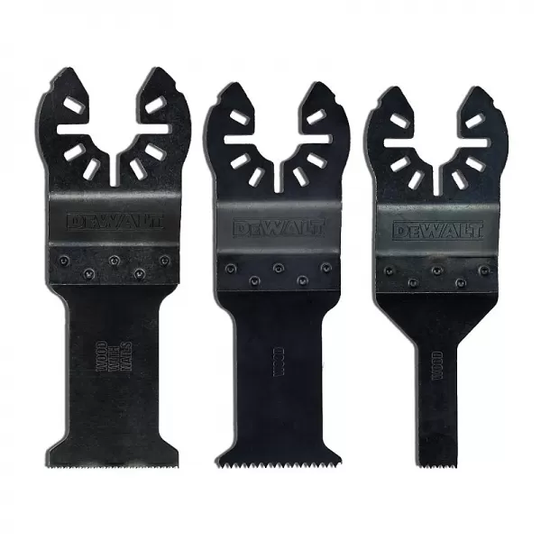 Sada 3ks listů pro řezání dřeva, dřeva s hřebíky a sádrokartonu a PVC DeWALT DT20713