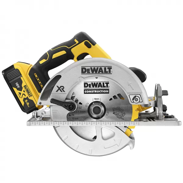 Aku kotoučová pila 18V 2x5,0Ah DeWALT DCS572P2