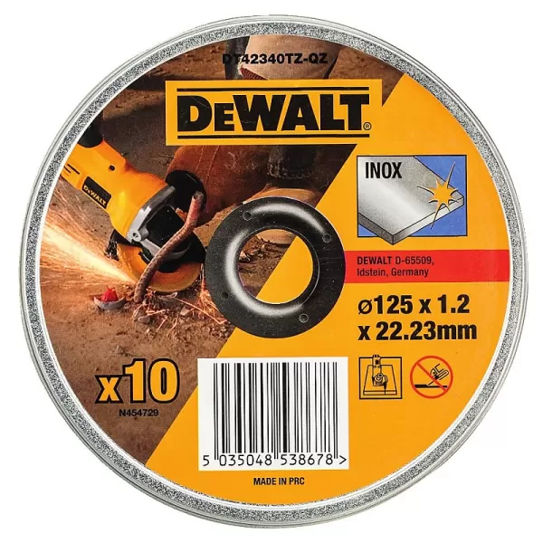 Kotúče pre uhlové brúsky 125mm DeWALT DT42340TZ 10 ks