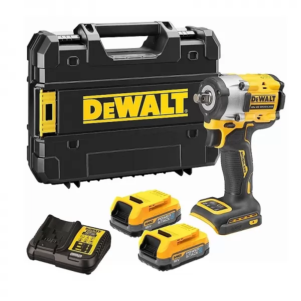 Aku rázový utahovák 18V 2x1,7Ah DeWALT POWERSTACK DCF921E2T