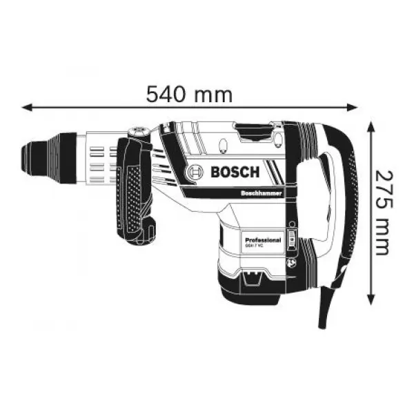 Sekací kladivo SDS-Max Bosch GSH 7 VC Professional 0.611.322.000