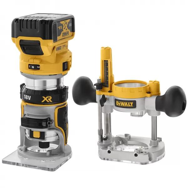 Aku kombinovaná frézka 18V 2x5,0Ah DeWALT DCW604P2