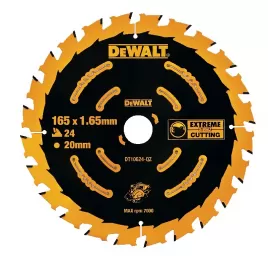 Pilový kotouč 165x20mm, 24 zubů pro aku pily DeWALT DT10624