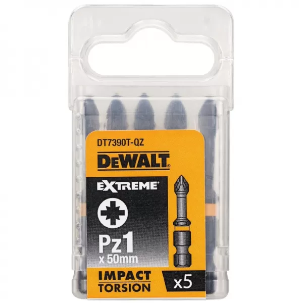 Sada Torsion bitů Pz1x50mm 5ks DeWALT DT7390T