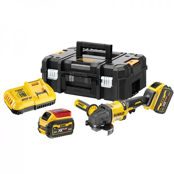 Aku úhlová bruska 125mm 54V 2x6,0Ah FLEXVOLT DeWALT DCG418T2