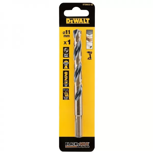 Vrták do kovu 11 mm HSS-G Black&Gold DeWALT DT20532