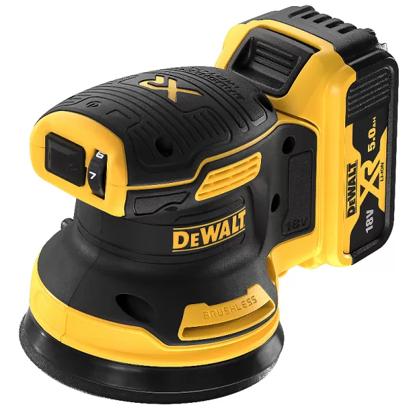 Aku excentrická bruska 125mm 18V 2x5,0Ah DeWALT DCW210P2
