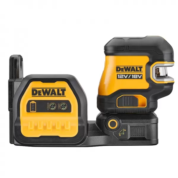 Aku zelený křížový laser s pěti body 18V/12V bez aku DeWALT DCE825NG18