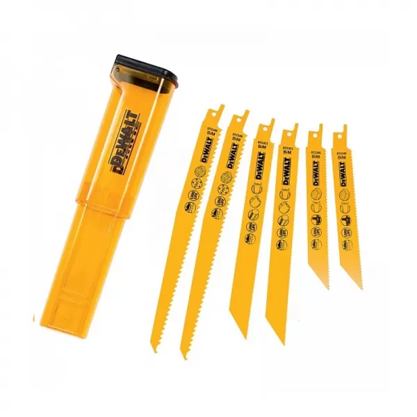 Sada pílových listov pre priamočiare píly (6 ks) DeWALT DT2444