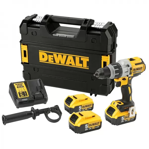 Aku třírychlostní příklepová vrtačka 3x 5,0Ah 18V DeWALT FLEXVOLT DCD996P3