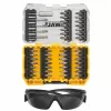 47dílná sada bitů a pracovních brýlí DeWALT DT70703
