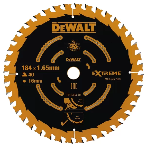 Pilový kotouč 184x16mm 40z ATB +20° DeWALT DT10303