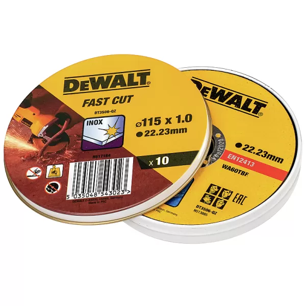 Kotouče do úhlových brusek 115mm 10ks DeWALT DT3506