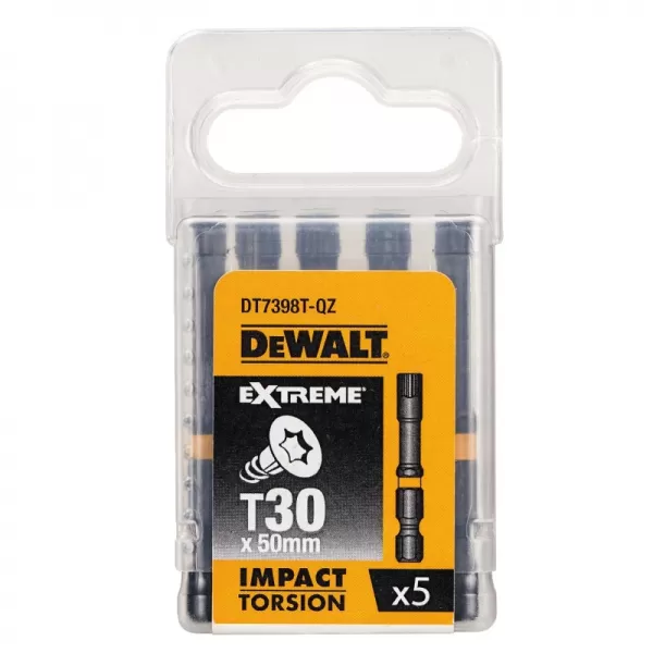 Sada Torsion bitů T30x50mm 5ks DeWALT DT7398T