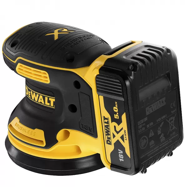 Aku excentrická bruska 125mm 18V 2x5,0Ah DeWALT DCW210P2