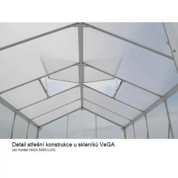 Polykarbonátový záhradný skleník + voľný podstavec VEGA 5000 STRONG-22