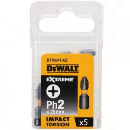 Sada Torsion bitů Ph2x25mm 5ks DeWALT DT7994T