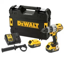 Aku třírychlostní příklepová vrtačka 2x 5,0Ah 18V DeWALT FLEXVOLT DCD996P2