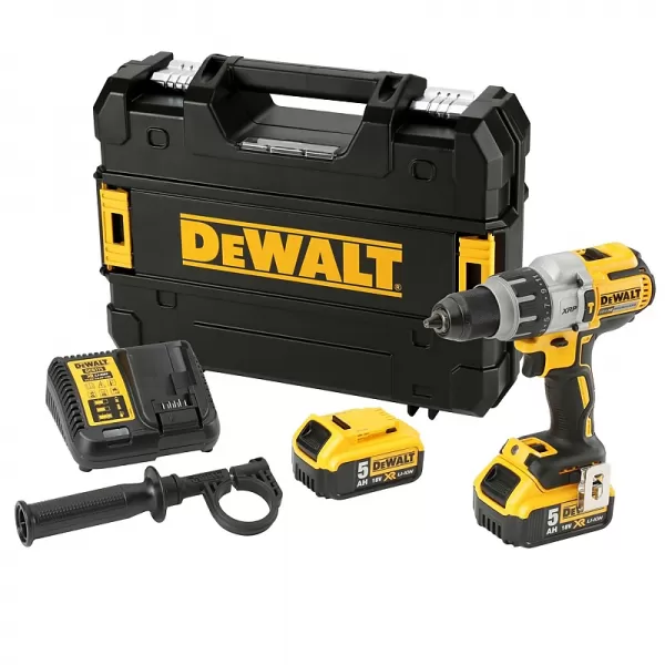 Aku třírychlostní příklepová vrtačka 2x 5,0Ah 18V DeWALT FLEXVOLT DCD996P2