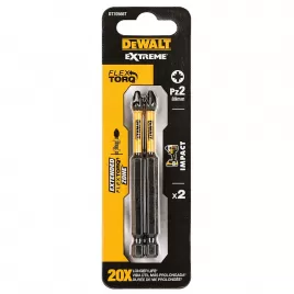 Sada bitů Pz2x85mm 2ks Extreme Impact Torsion DeWALT DT70566T