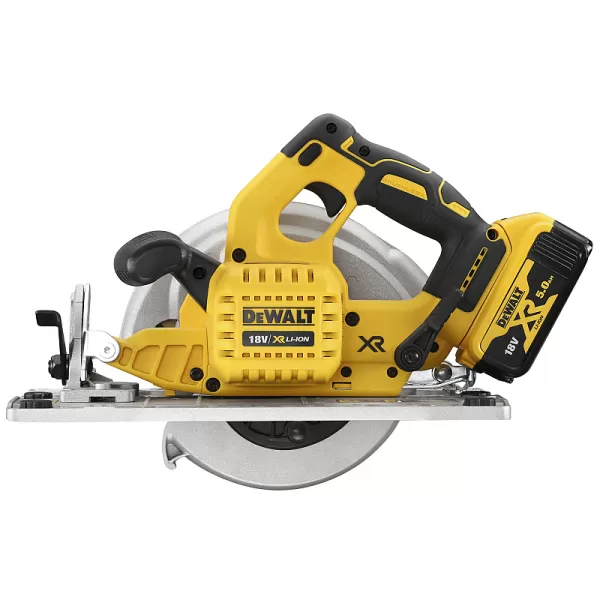 Aku kotoučová pila 18V 2x5,0Ah DeWALT DCS572P2