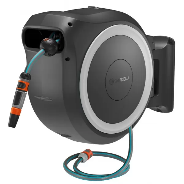 Aku nástěnný box na hadici PowerRoll XL 35 m, bílý - bez aku Gardena 18642-55