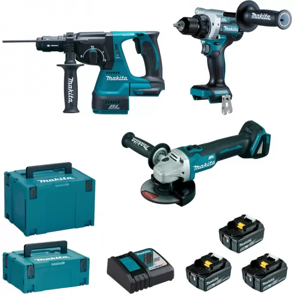 Batéria DGA506+DHR243+DDF492 Li-ion LXT 18V/3x5,0Ah Makita DLX3202TJ