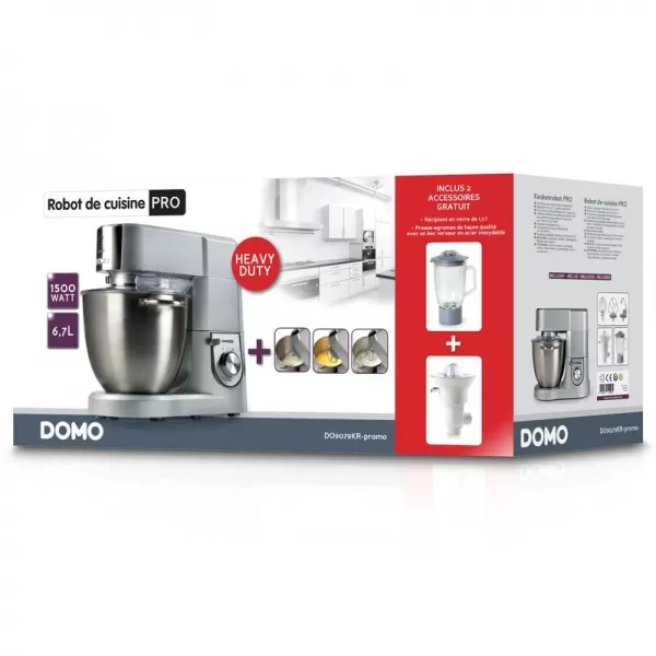 Kuchyňský robot s mixérem a citrusovačem DOMO DO9079KRPROMO