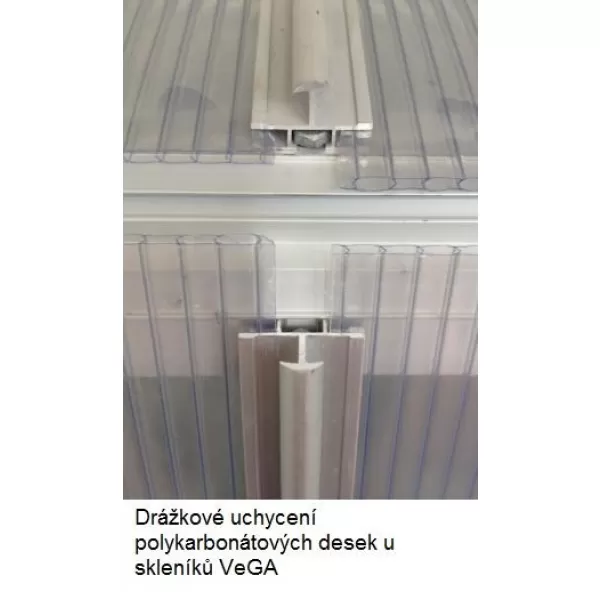 Polykarbonátový záhradný skleník + voľný podstavec VEGA 5000 STRONG-22