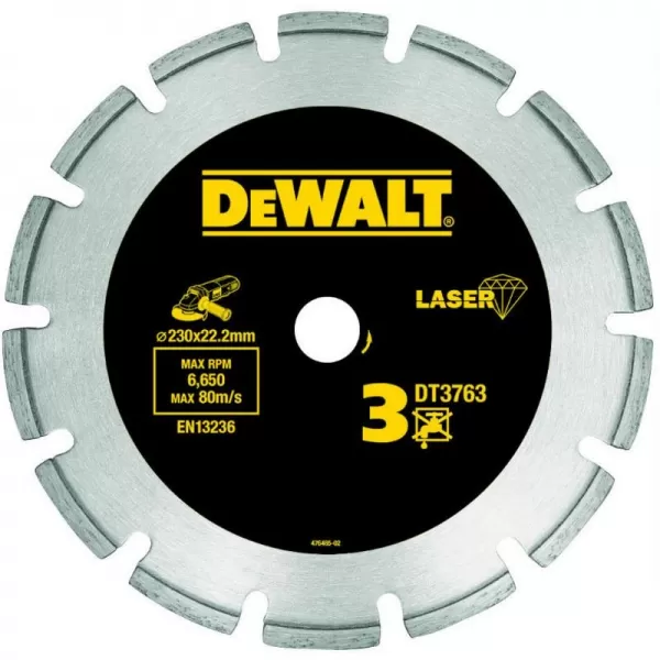 Dia kotúč Laser 3 na tvrdé materiály, žula, železobetón 300x20mm DeWALT DT3764