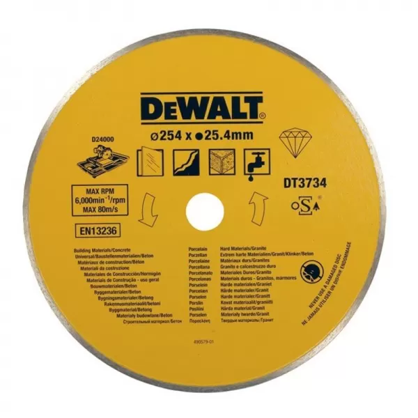 Dia kotouč pro stolní řezačku D24000 na kámen a porcelán DeWALT DT3734