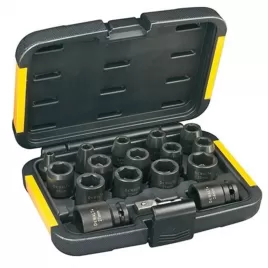 17-ti dílná sada hlavic pro rázové utahováky DeWALT DT7506