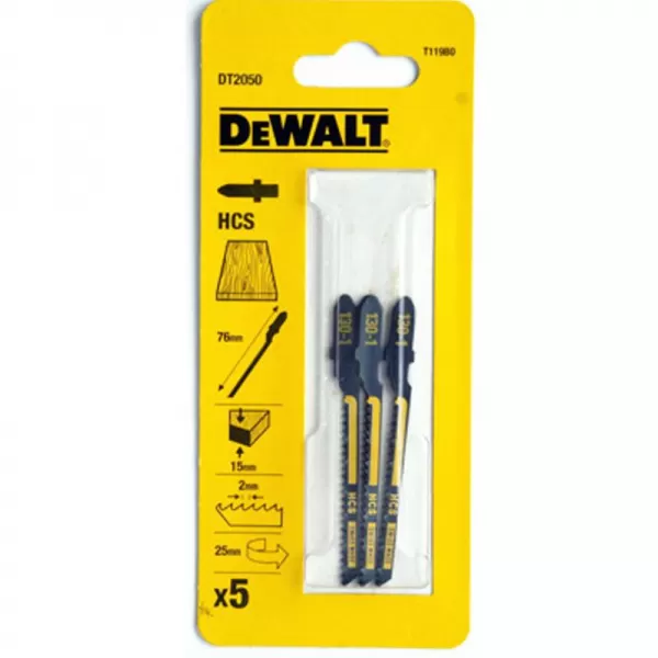 Pilový plátek pro přímočarou pilu 76mm 5ks DeWALT DT2050