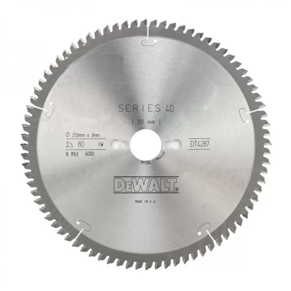 Pilový kotouč 250x30mm 80z TCG -5° DeWALT DT4287