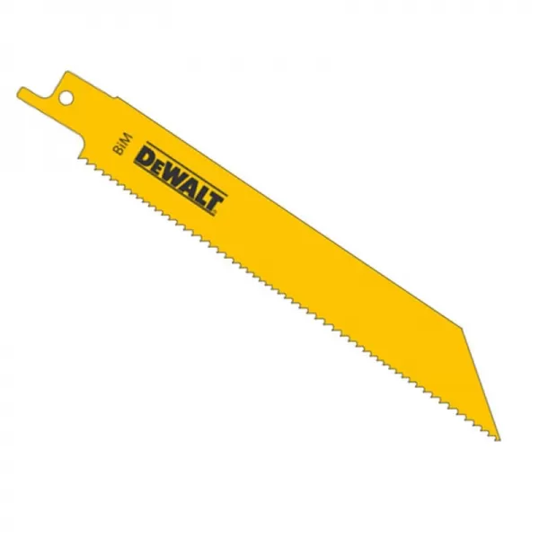 Pilový plátek na dřevo s hřebíky, ocelové plechy, potrubí, alu profily pro mečové pily 225mm 100ks DeWALT DT2400