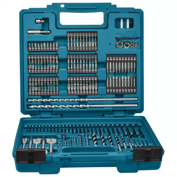 Sada vrtákov a bitov 256 ks v plastovom kufríku Makita E-11689