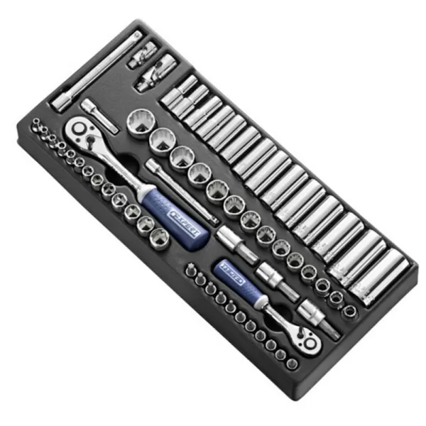 62dílná sada 1/4" a 3/8" nářadí v modulu TONA Expert