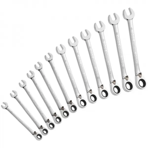 12dílná sada ráčnových klíčů 8-19 mm v plastovém držáku TONA Expert E111106T