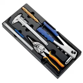 6dílná sada pro měření a nýtování v modulu Tona Expert E142401T