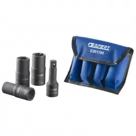 3dílná sada hlavic na poškozené matice s nástavcem TONA Expert