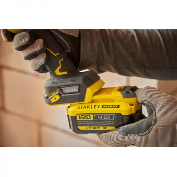 Aku úhlová bruska 125 mm 18V/1x4,0Ah STANLEY FATMAX V20 SFMCG710M1T